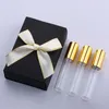 10pcs 3-pack Coffret Cadeau Bouteille De Parfum 10ml Sous-emballage Vaporisateur Mini Portable Cosmétique Essai Échantillon Conteneur Cadeau De Vacances CX220111