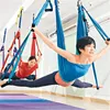 Fitness Yoga Hammock Swing Anti-gravity Aerial Straps Parachute Fabric High Strength Decompression Hammock Yoga Gym Hanging Q0219