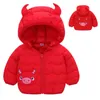 Autunno Ragazzi Piumini Capispalla con cappuccio Bambini Cartoon Warm Fashion Baby Kids Coat Abbigliamento Ragazze 211204