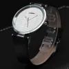 Sinobi Top Marke Schlank Mode Lässig Damen Quarzuhr Uhren Minimalistischen Frauen Uhr Ultradünne Analog Lederband Reloj Q0524