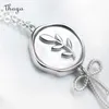 Thaya Original Design Bow Necklace For Women 100% S925 Silver Olive Branch Collarbone Chain Pendant Nacklace Girl Jewelry Gift