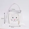 Fête Pâques Lapin Panier Longues Oreilles En Peluche Oeufs De Pâques Seau Lapin Sourire Visage Bonbons Cadeau Sac Festival Fête Sac À Main pour Enfants FHH21-881