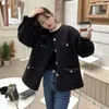 Jaquetas femininas pretas pequenas fragrâncias espessadas imitação de cordeiro lã casaco roupas outono e inverno 2021 coreano homem superior
