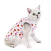 12st/Lot Female Cat Dog Surgery Suit Steriliseringskläder Postoperativ väst Anti-off Anti-Bite Pet Apparel levererar YC09