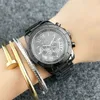 Brand Quartz wrist Watches for women Lady Girl 3 Dials style Metal steel band Watches M59