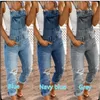 Jeansoveraller kvinnor Dam Jumpsuits Rompers svarta plus size overaller för kvinnor mode denim design flickor långbyxor manlig klubb Designer Rak Dubbel Shoulder