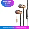 Écouteurs intra-auriculaires 3.5mm Mental Super Bass Hifi casque écouteurs avec contrôle de fil de Microphone pour téléphone portable fone de ouvido