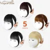 Vigorous Synthetic 3D Piece In Hair Extension Fake Fringes Women Natural French s Clip on Bangs