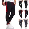 Herren Spleißen Fitness Jogginghose Mode Trend Reißverschluss Kordelzug Laufen Lange Hosen Frühling Neue Männliche Mehrere Taschen Casual Dünne Hosen