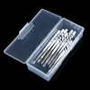 Storage Bags 1pcs Rectangle Nail Art Box Tweezers Pusher Brushes Cleaning Cotton Pads Plastic Empty Case Manicure Container Tools