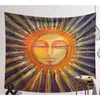 Cammitever Sun Moon Mandala Tapestry Mur suspendu Tapisse Boho Bedpread Yoga Mat Couverture 210609