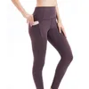 Pantaloni da yoga per fitness sportivo da palestra da donna con tasche Leggings attillati da allenamento a vita alta Pantaloni da yoga BuLift