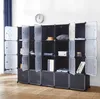 2022 porta-sapato caixas de armazenamento organizador de cubo com portas 20 cubos guarda-roupa portátil armário armário diy gabinete modular prateleiras para roupas livros sapatos brinquedos
