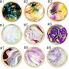 Marble Round Beach Towel Abstract Quicksand Pattern Microfiber Shower Bath Towels Watercolor Yoga Towel With Tassel 150CM 13 Designs BT1061