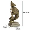 Konst och hantverk Retro Europeisk tystnad är Gold Figure Sculpture Creative of27039591341