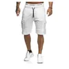 Zomer Cargo Shorts Mannen Casual Trunks Fitness Workout Strand Man Ademend Katoen Gym Korte Broek Stripe 210629