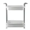 MINGJUNYANG 2/3 Tiers Multifunction Storage Basket Rack Cart Floor Kitchen Living Room Bedroom