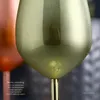 Champagne Verres à vin Gobelet en acier inoxydable Métal créatif Tasses à vin rouge Argent Or Rose Or Coupe à cocktail T9I001197