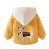 Inverno Bambino Bambini Giacche Per Neonati Cappotti spessi Ragazze Calde giacche di velluto con cappuccio Capispalla per bambini 0-4 Y Toddler Baby Snowsuit H0909