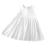 Myfs Kore Avustralya Ins Küçük Kızlar Keten Organik Pamuk Elbiseler Kolsuz Düz Çocuk Prenses Elbise
