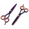 Professional 55 tum Japan 6cr Hair ScoSors Makeup Cuting Cutting Scissor Makas Barber Thinning Shears Frisör SCISSORS13369172