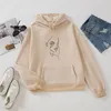 Hoodies Frauen Mit Kapuze Einfache Allgleiches Freizeit Übergroße Pullover Koreanische Stil Warme Kawaii Damen Lose Streetwear Sweatshirts 210803