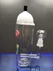병 유리 비이커 봉이 머리가있는 유리 덩어리 장비 흡연 파이프를위한 물 재활용기 봉 Cheechshop