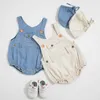 Одежда для младенцев Baby Romper Boys Unisex Kids Girls Комбинезоны Born Clothing Denim Baby Boys Romper Loose Toddler Jumpsuit 210728