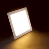 LED -panelljus 6W 9W 12W 15W 18W Rund Square LED Spot Light AC85 ~ 265V Takljus inomhus infälld nedljus