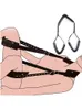 NXYSm bondage PU Esponja de cuero BDSM Bondage Restricciones Pierna abierta Adulto SM Juego Restringir cuerdas Columpio sexual para mujeres Juguetes Adultos Parejas 1126