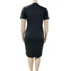 女性デザイナーの服2023ドレスカジュアルプラスサイズプリングサマーVネック大きな5色の服