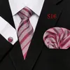 Mode Business Black Floral Neck Tie Set Paisley Polyester Mens Strip Slipsar För Män Formal Lyx Bröllop Neckties