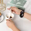 Scrunchie Pasek do Apple Watch Ultra 49mm Band 8 7 41mm 45 mm 44 mm 40 mm 42 mm 38 mm Elastyczna nylonowa pętla solo inteligentna bransoletka Fit Iwatch Serie 6 SE 5 4 3