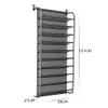 36 Pair Up Door Hanging Shoe Rack 10 Tier s Organizer Wall Mounted Shelf For Home Dormitory shoes Y200527