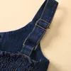 Été bébé filles Denim dos nu robes enfant en bas âge enfants salopette jean robe mode enfants Bull-puncher robe d'été fille vêtements 0-7 ans