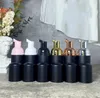 Matt svart resa tvålflaska plastskumflaskor mini skumpumpdispenser för rengöring av kosmetikförpackning 60ml sn5942