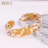 Za Leopard Print Resin Bracelets Colorful Bangle for Women Bohemian Resin Cuff Bracelet Fashion Acrylic Wedding Elegant Jewelry Q0719