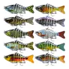 Balıkçılık Lures Wobblers Swimbait Crankbait Sert Yem ISCA 005 Yapay Olta Takımı Gerçekçi Lure 7 Segment 10 cm 15.5g