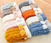 0-8 years old child fuzzy socks thick coral fleece baby sock winter children terry stocking kawayi thicken warm kids hose