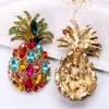 Mode ananas-vormige kleurrijke strass dangle drop oorbellen hoogwaardige kristallen sieraden accessoires voor vrouwen