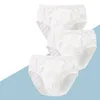 3 pièces/lot blanc slips enfants sous-vêtements couleur unie filles culottes coton naturel adolescents enfants culotte 1-14Y 210622