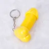 Creative Funny Penis Keychain Multi Spring Keyring Lovers Men Women Prank Gifts Y0306