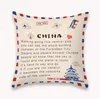 Pillow Case National State Envelope PillowCase Printed Short Floss Pillowcase Retro Kasta Pillow Case Hemkudde täcker HHC6654