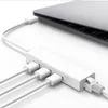 Hot USB 3.1 Hub Type-C RJ45 Ethernet Network Card LAN Adapter 3 Port för MacBook Tablet PC Phone Laptop Tillbehör