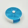 Mini Round 7 Days Dispenser Organizer Box Weekly Case Tablet Holder Container 500pcs