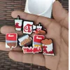 Wholwsale Fast Food Chick Fil A Croc Charms for Shoe Buckcle Decoration Party Gift