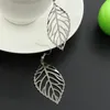 Fashion Charm Wholesale Jewelry Hollow Metal Leaves Dangling Long Statement Drop Earrings For Women