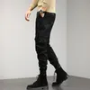 Męskie dżinsy spodnie taktyczne męskie wiele kieszeni taktyczne spodnie wojskowe Slim Fit Cargo Fashion solidne biegaczy 29-38