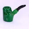 Verre coloré Sherlock Pipe 82g tabac narguilé Pipes 5.7 "Vente en gros SpoonPipes Petit barboteur