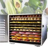10 Trays large Food Dehydrator Pet Snacks Dehydration Dryer Fruit Vegetable Herb Meat Drying Machine Stainless Steel CE
